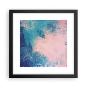 Affisch i svart ram - Blåa famnar - 30x30 cm