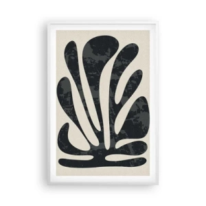 Affisch i vit ram - Abstraktion med flera fingrar - 61x91 cm