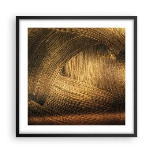 Affisch i svart ram - I gyllene labyrint - 50x50 cm
