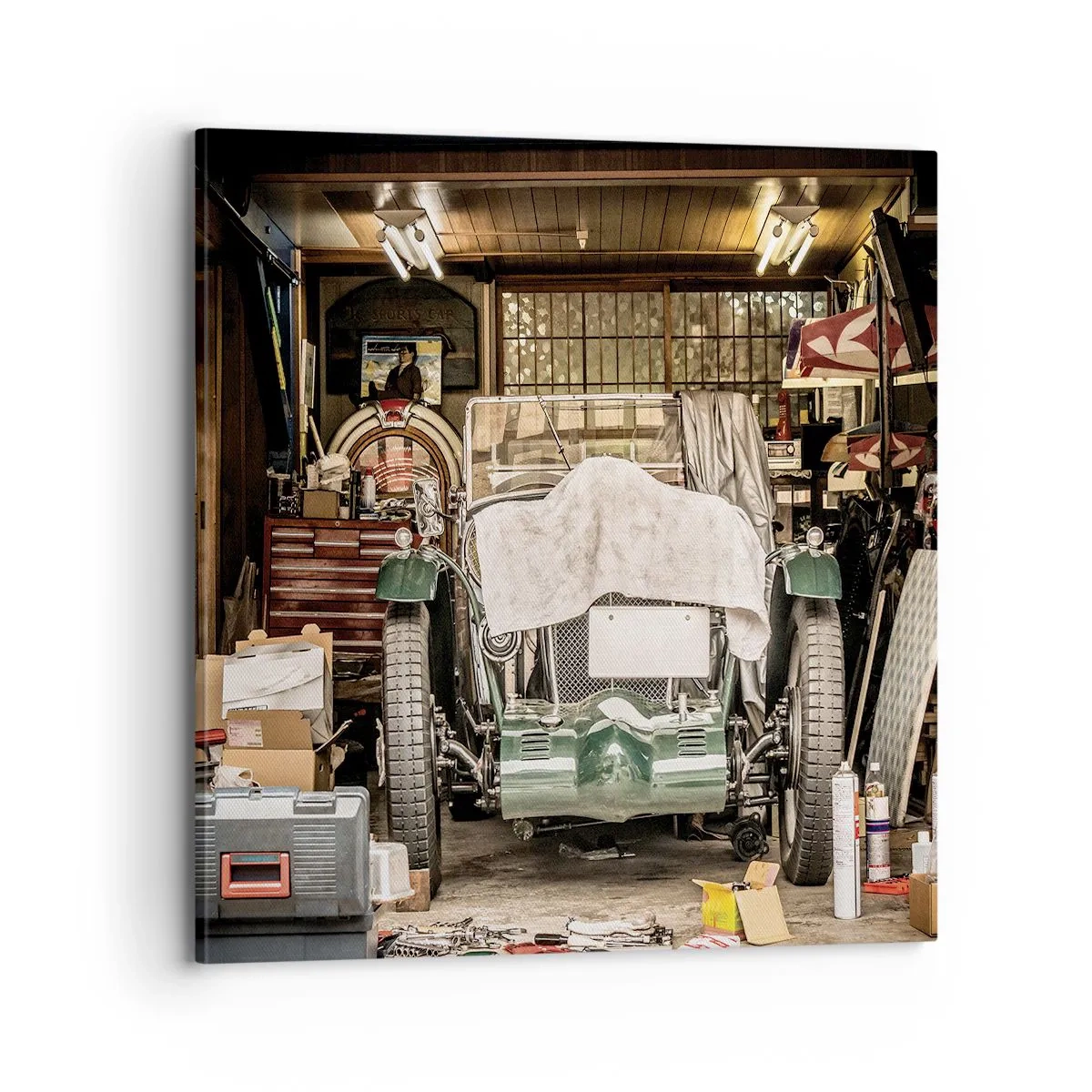 Canvastavla - Bild på duk - Tillbaka till det förflutna - 70x70 cm