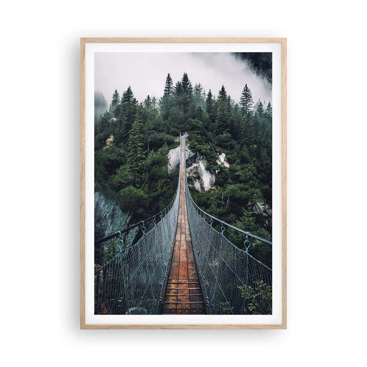 Affisch i ram av ljusek - Där örnar vågar - 70x100 cm