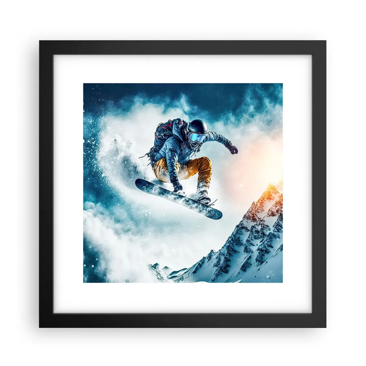 Affisch i svart ram - Extrema känslor - 30x30 cm