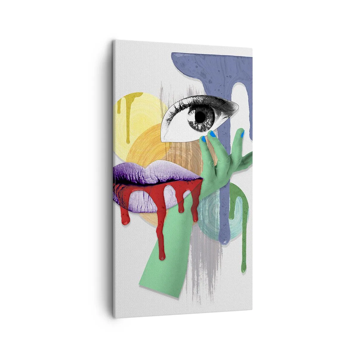 Canvastavla - Bild på duk - Rekonstruerad porträtt - 45x80 cm