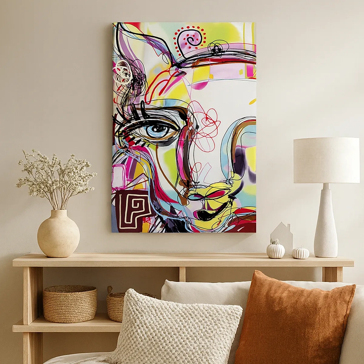 Canvastavla - Bild på duk - Kattnaturens rikedom - 50x70 cm