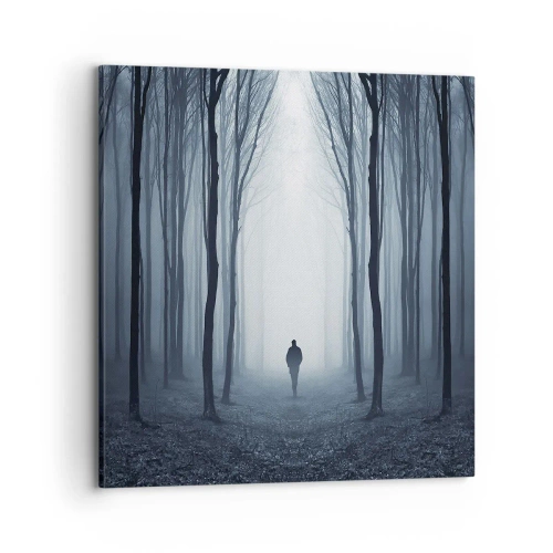 Canvastavla - Bild på duk - Och allt är enkelt och klart - 70x70 cm