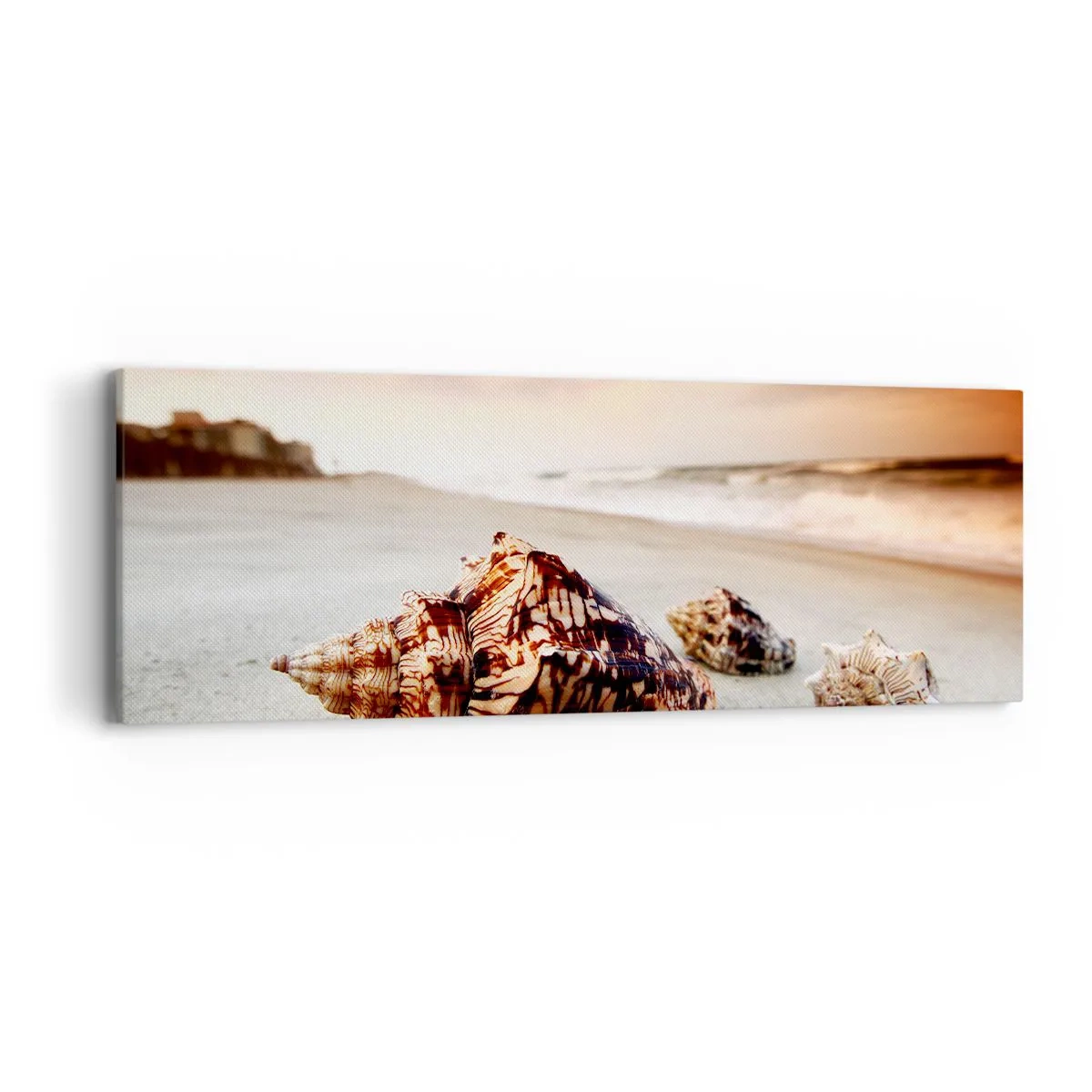 Canvastavla - Bild på duk - Vågböjare - 90x30 cm