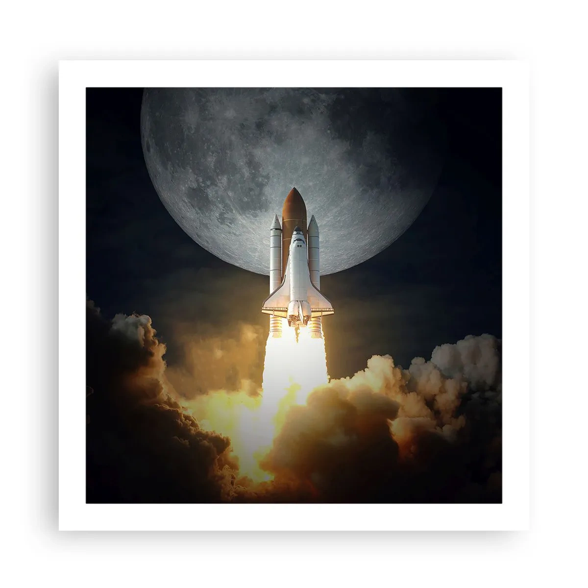 Affisch - Början på ett utomjordiskt äventyr - 60x60 cm