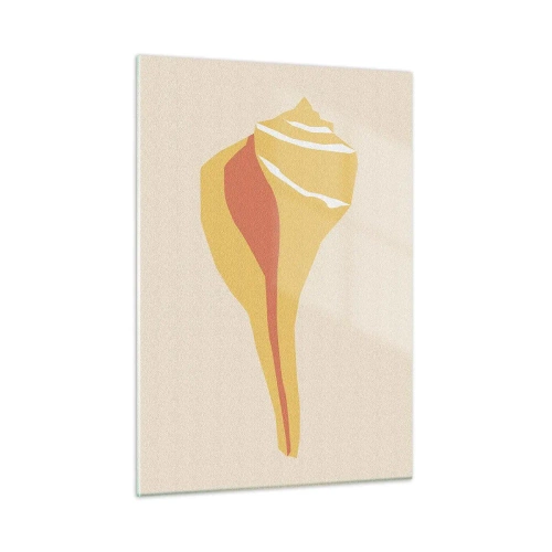 Glastavla - Bild på glas - Organisk abstraktion - tillväxt - 50x70 cm