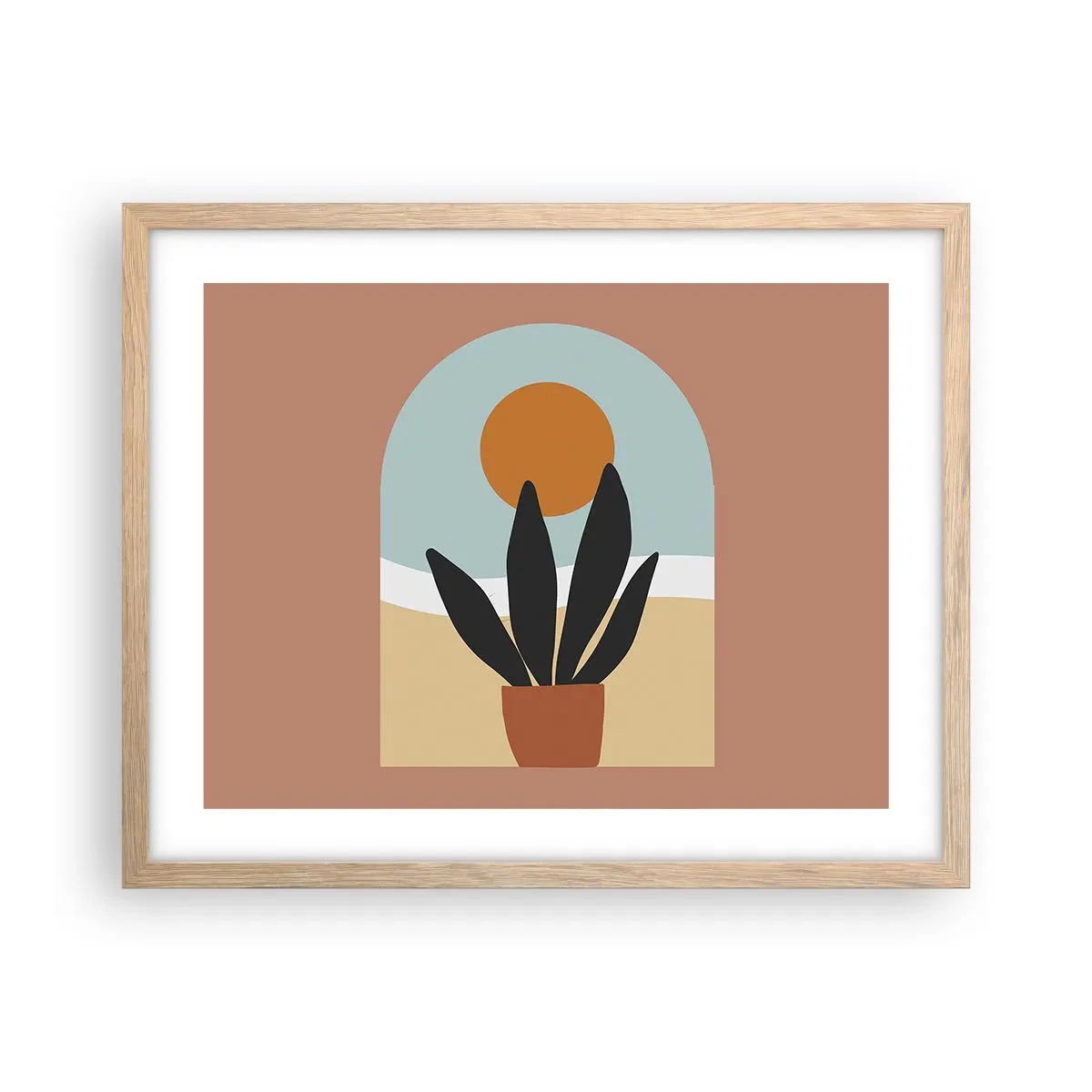 Affisch i ram av ljusek - Små glädje - 50x40 cm