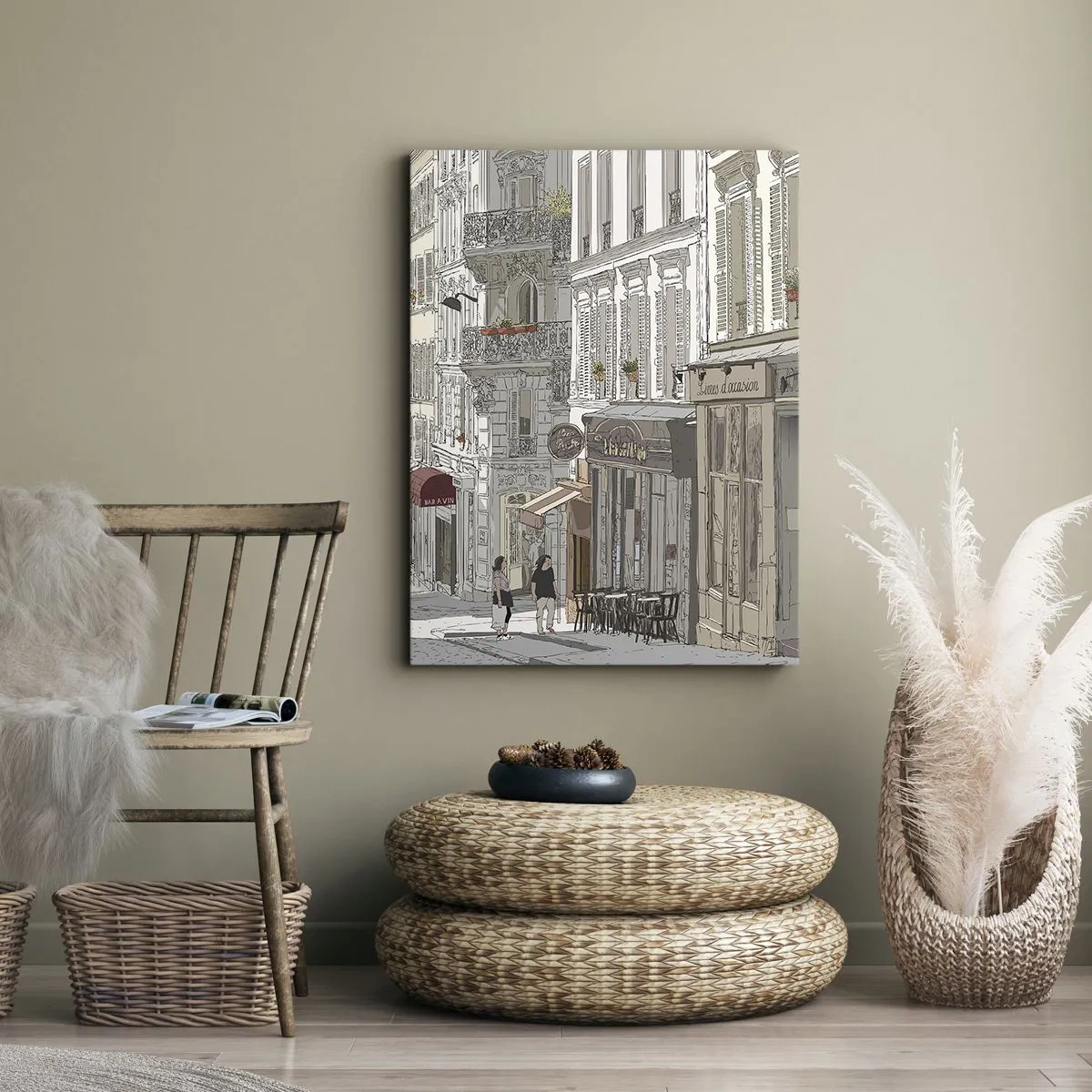 Canvastavla - Bild på duk - Stadens nöjen - 50x70 cm