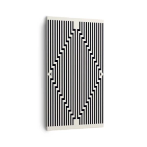 Canvastavla - Bild på duk - Geometrisk illusion - 45x80 cm