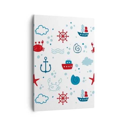Canvastavla - Bild på duk - Marin saga - 50x70 cm