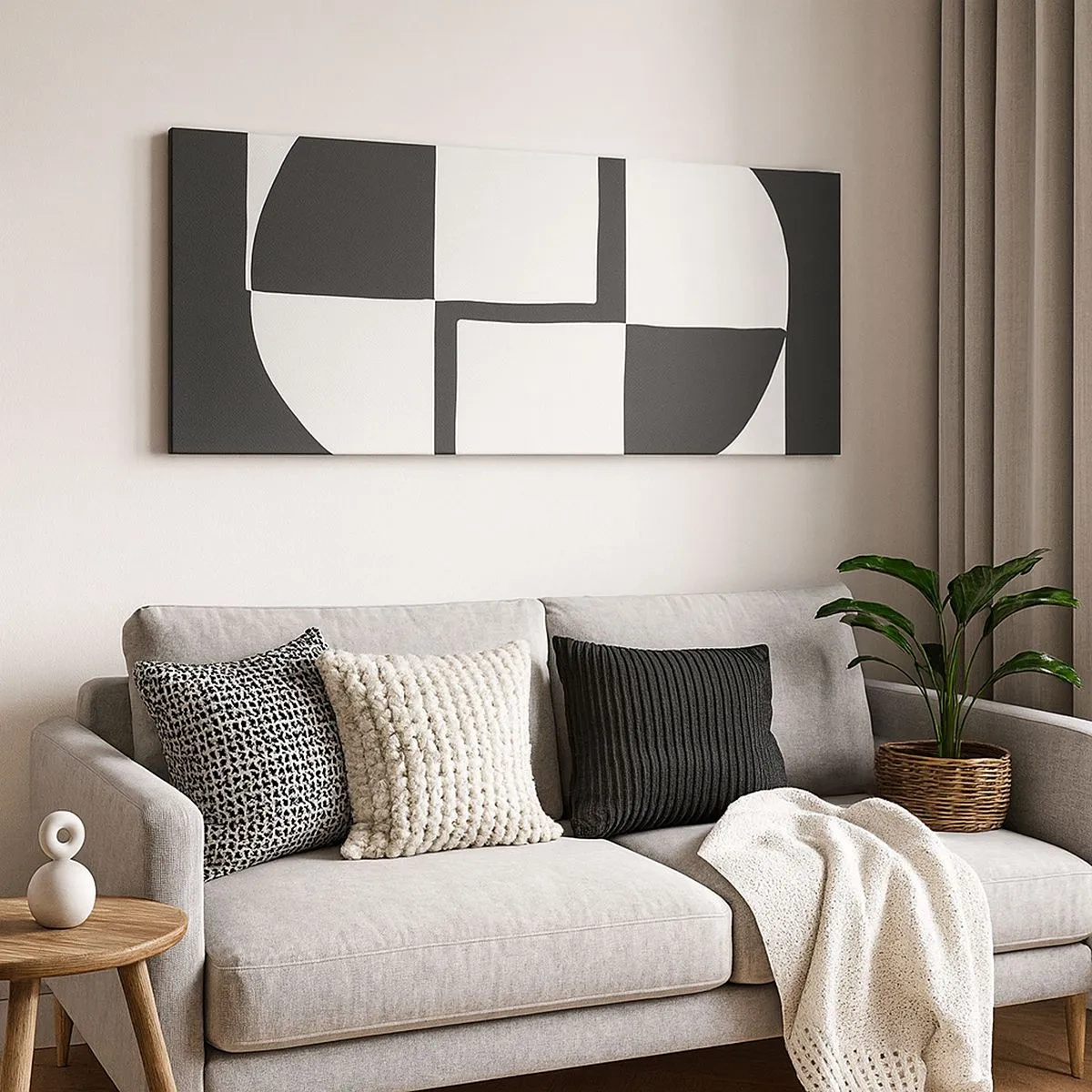 Canvastavla - Bild på duk - Antites – syntes - 100x40 cm