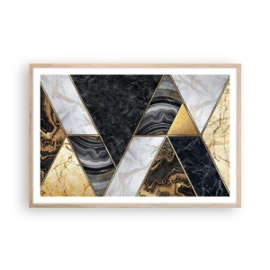 Affisch i ram av ljusek - Sten vid sten - 91x61 cm