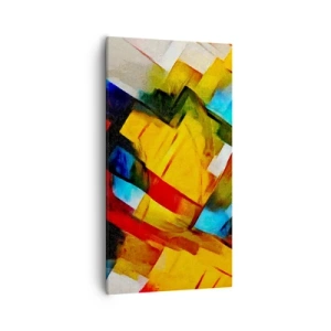 Canvastavla - Bild på duk - Färgmix - 55x100 cm