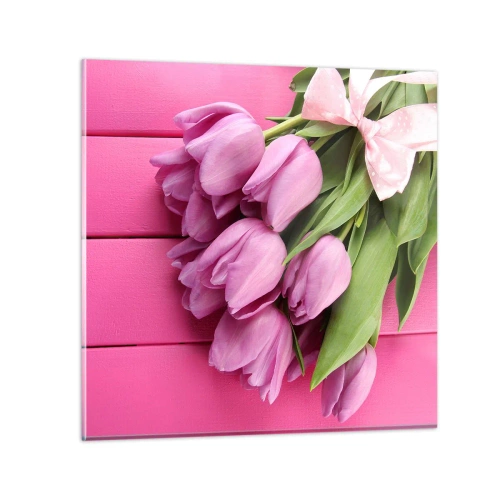 Glastavla - Bild på glas - Just för dig - 40x40 cm