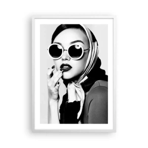 Affisch i vit ram - Hälsningar från 60-talet - 50x70 cm