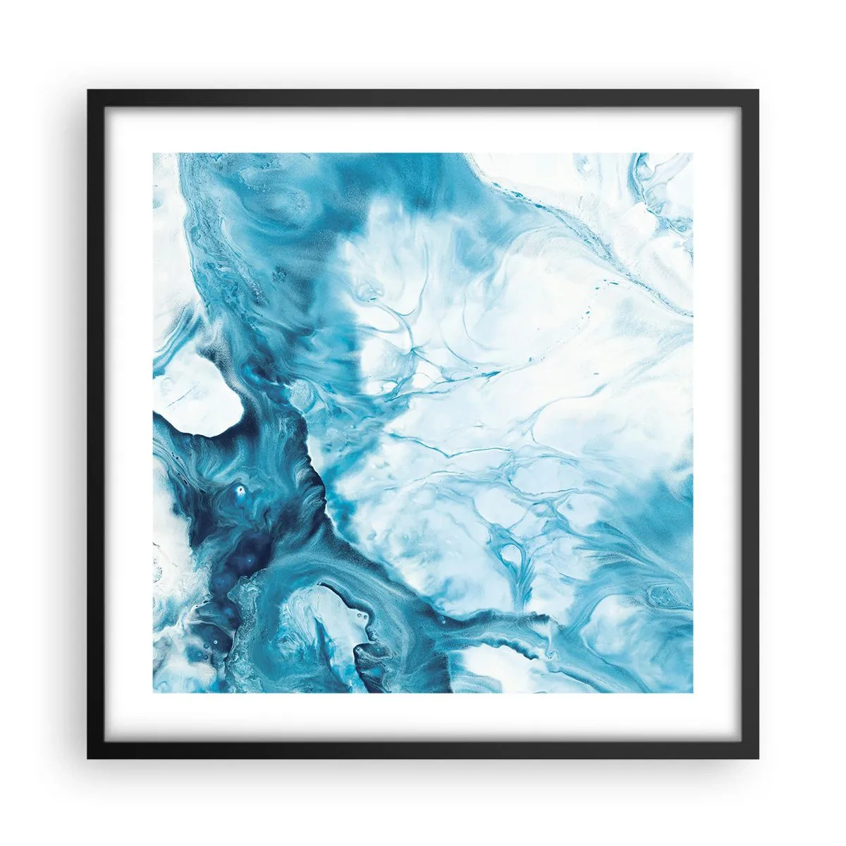 Affisch i svart ram - Blåhetens konsert - 50x50 cm