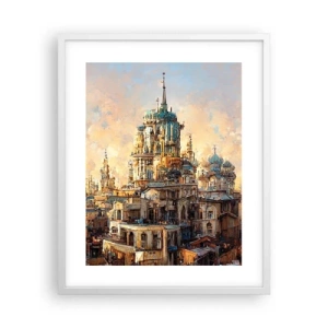 Affisch i vit ram - Städernas stad - 40x50 cm