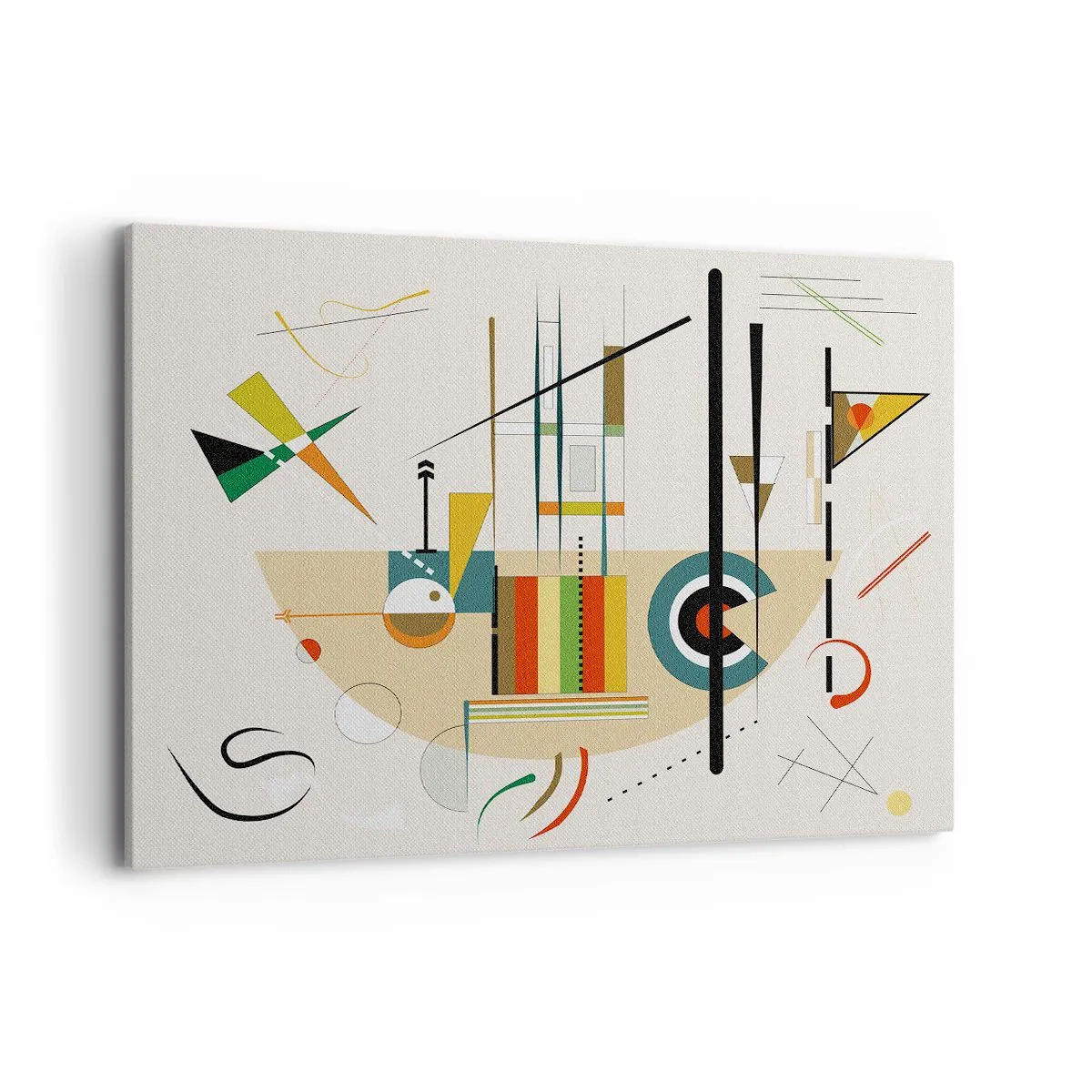 Canvastavla - Bild på duk - Så världen skrattar - 100x70 cm