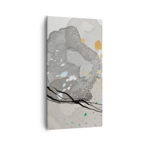 Canvastavla - Bild på duk - Organisk komposition - 55x100 cm