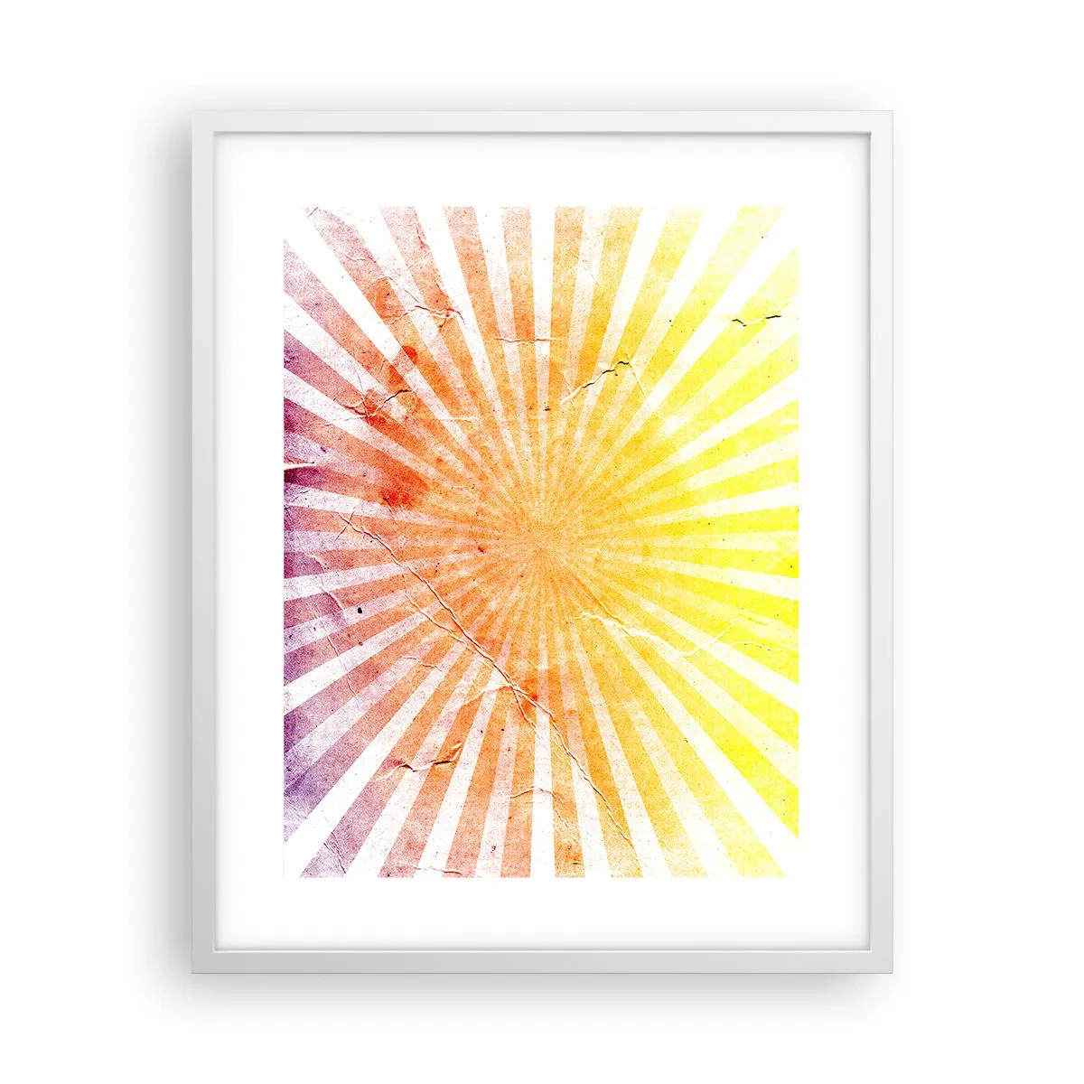 Affisch i vit ram - Solupp- och nedgångar - 40x50 cm