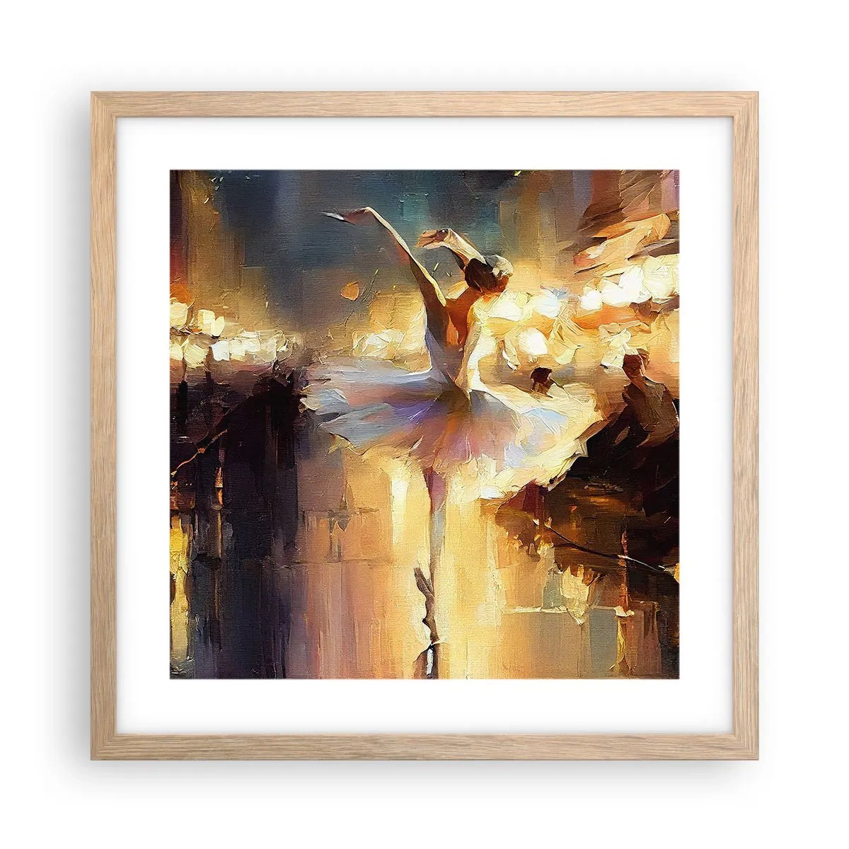 Affisch i ram av ljusek - Ett mirakel på gatan - 40x40 cm