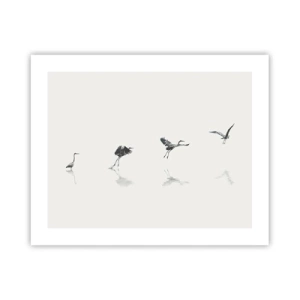 Affisch - Fyra enkla steg - 50x40 cm