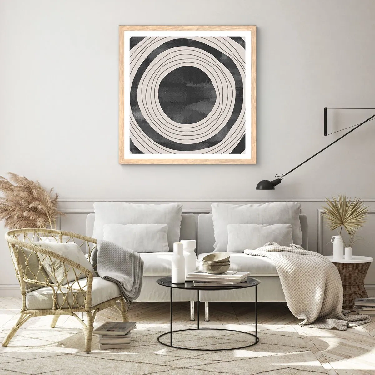 Affisch i ram av ljusek - I själva kärnan - 50x50 cm