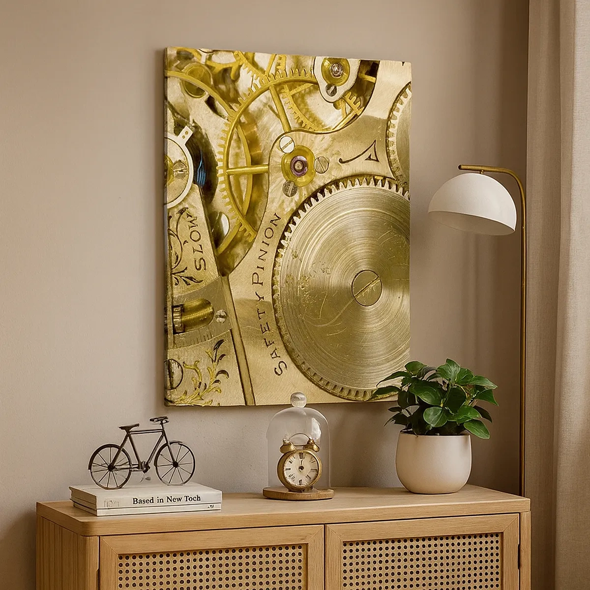 Canvastavla - Bild på duk - Gå med tidens anda - 50x70 cm