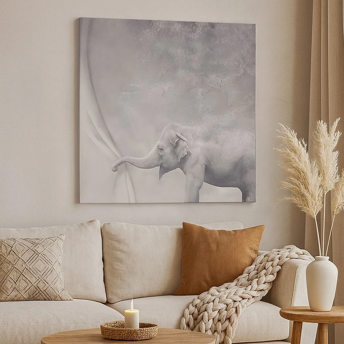 Canvastavla - Bild på duk - Avslöja hemligheten - 30x30 cm