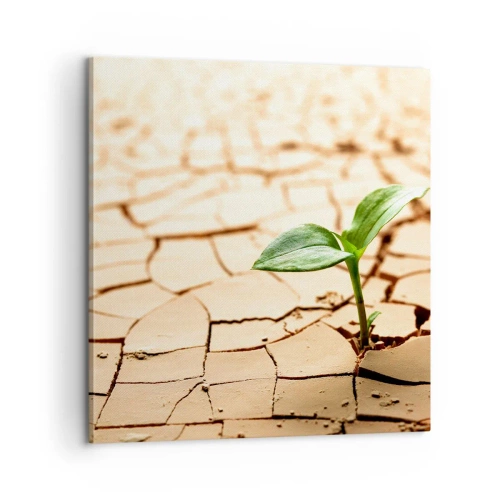 Canvastavla - Bild på duk - Obesegrad livskraft - 60x60 cm