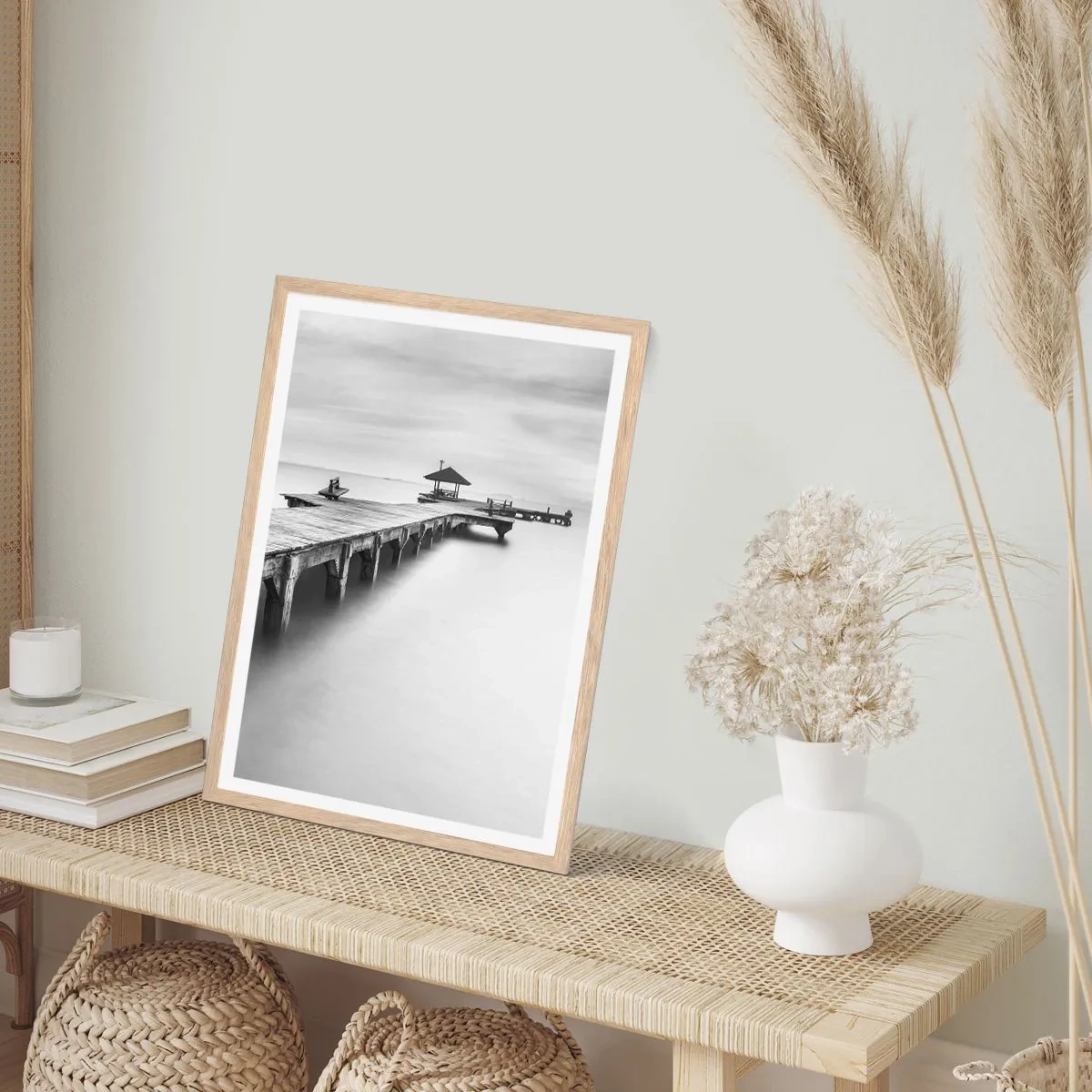 Affisch i ram av ljusek - Ut i det oändliga - 50x70 cm