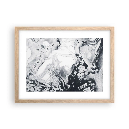 Affisch i ram av ljusek - Jordens inre - 40x30 cm