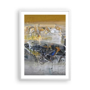 Affisch i vit ram - Allt blir bra - 50x70 cm