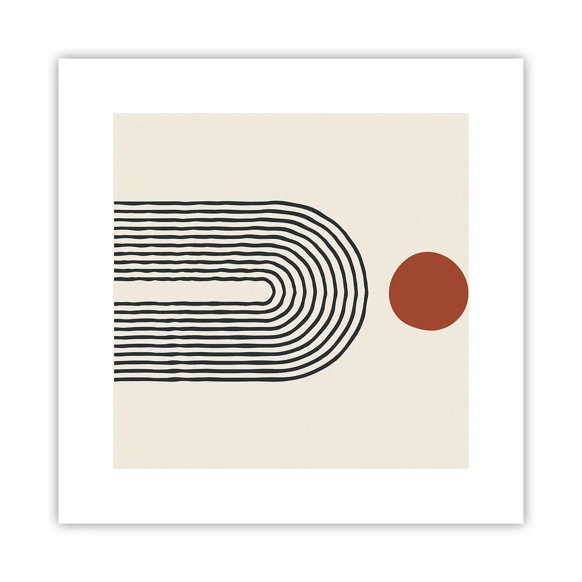Affisch - Formernas och färgernas magnetism - 30x30 cm