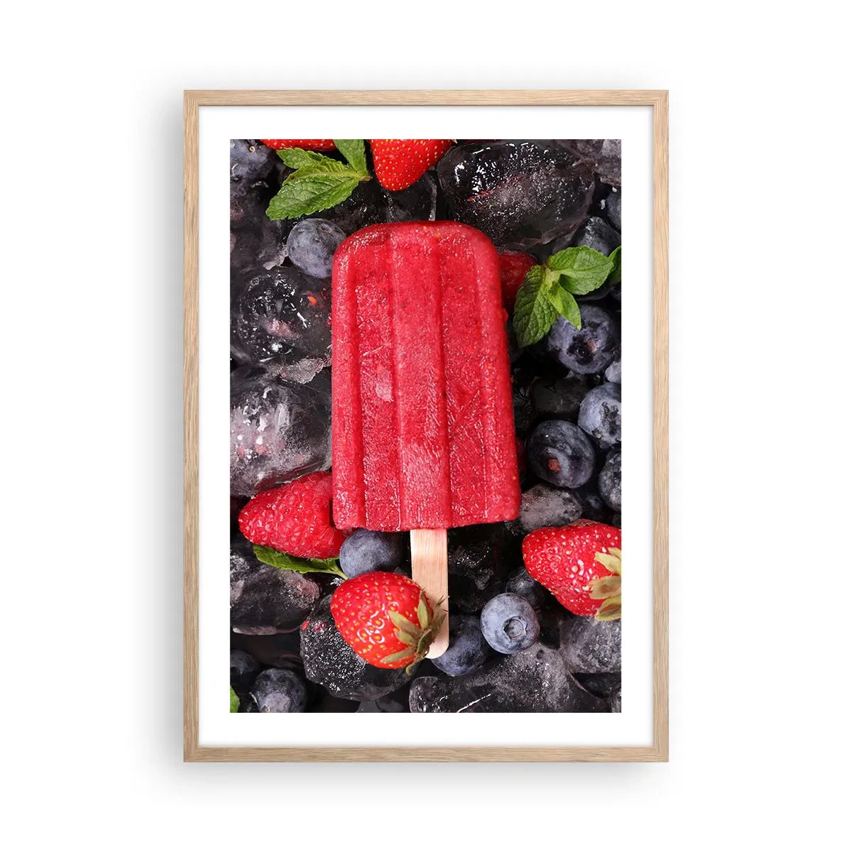 Affisch i ram av ljusek - En smak av varm sommar - 50x70 cm