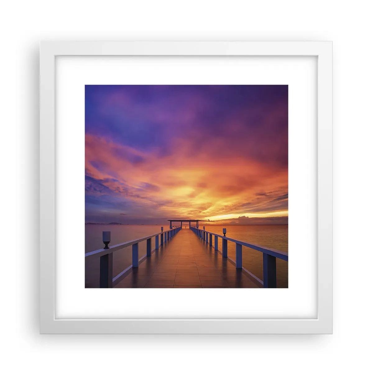 Affisch i vit ram - Utan ände - 30x30 cm
