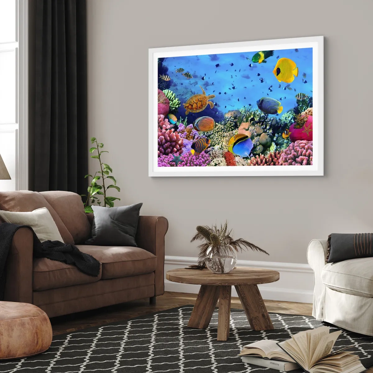 Affisch i vit ram - Vad vet vi om livet... - 91x61 cm