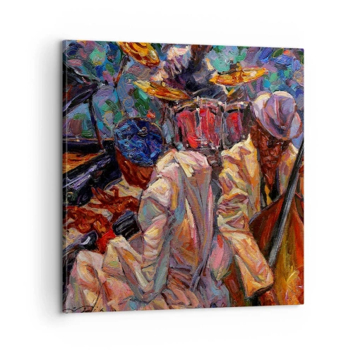 Canvastavla - Bild på duk - I en rytm - 60x60 cm