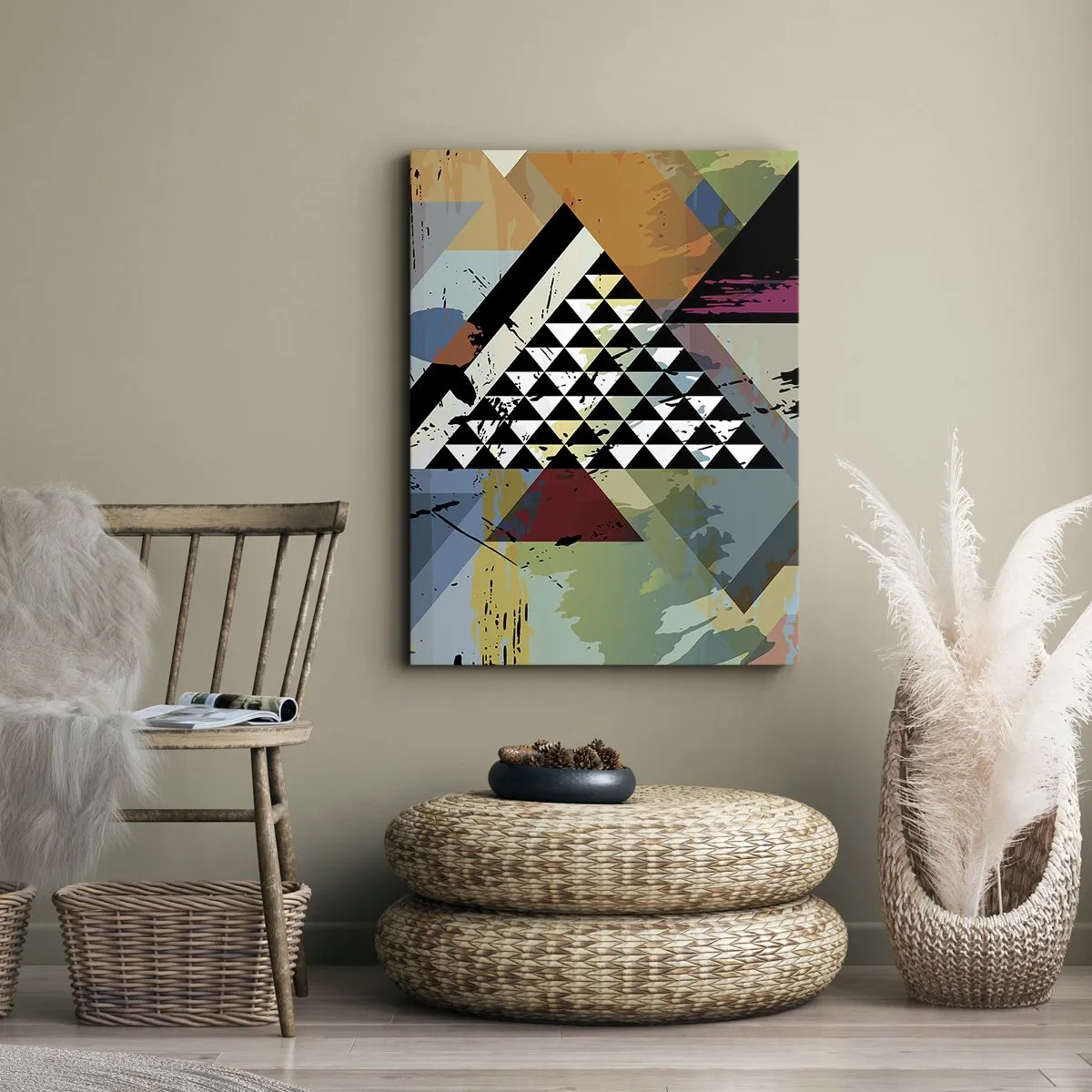 Canvastavla - Bild på duk - Det är så enkelt - 70x100 cm