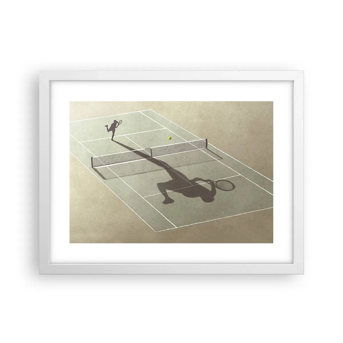 Affisch i vit ram - Övervinna sig själv - 40x30 cm