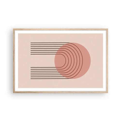 Affisch i ram av ljusek - Ostoppad attraktionskraft - 91x61 cm