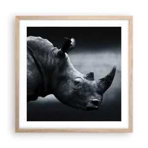 Affisch i ram av ljusek - Höger profil - 50x50 cm