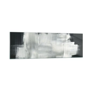 Glastavla - Bild på glas - Vävd av det vertikala och horisontella - 160x50 cm