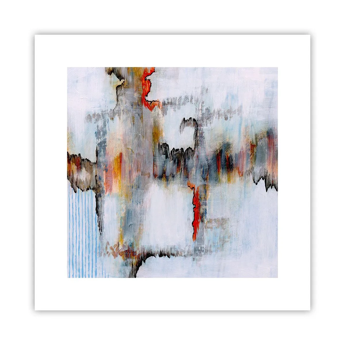 Affisch - Med pinne på vatten - 30x30 cm