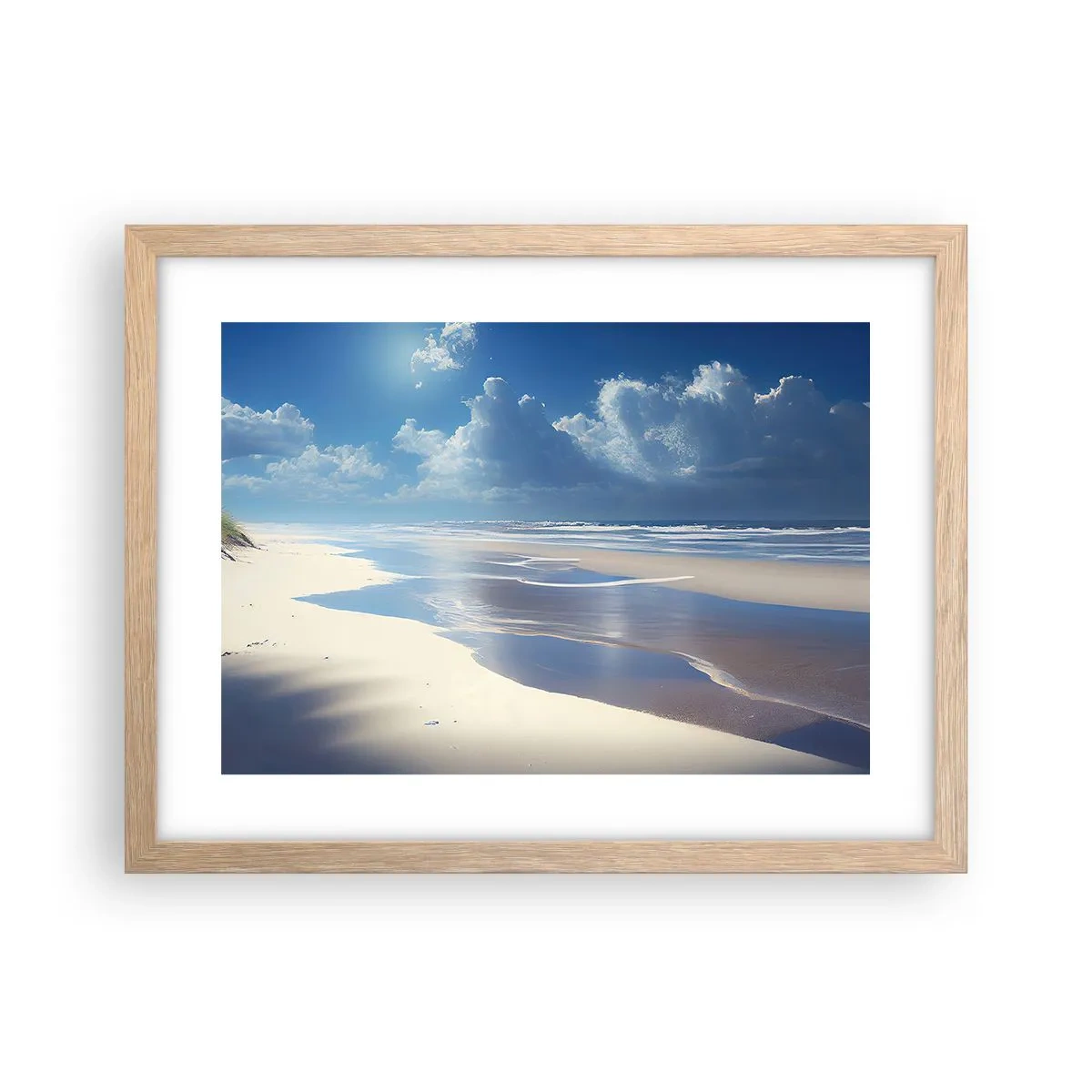 Affisch i ram av ljusek - Semester i paradiset - 40x30 cm