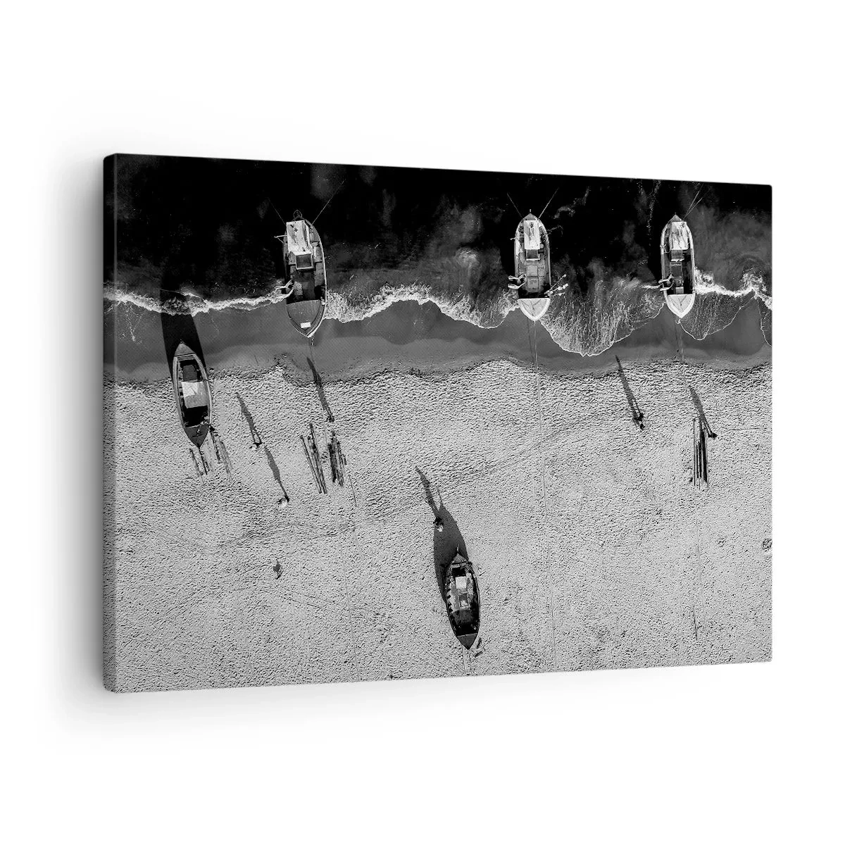 Canvastavla - Bild på duk - Fortfarande på stranden... - 70x50 cm