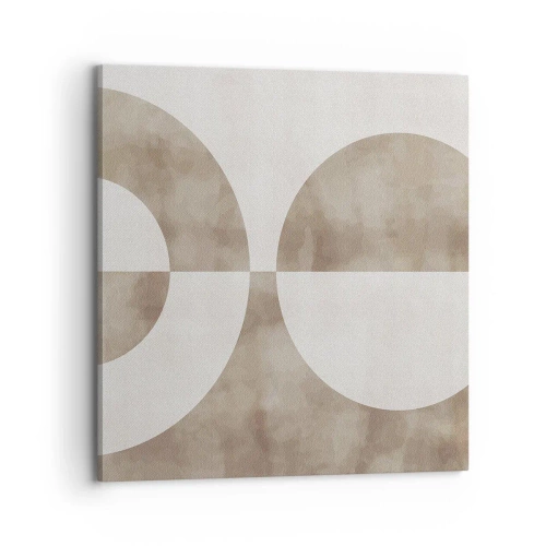 Canvastavla - Bild på duk - Likheter och skillnader - 70x70 cm