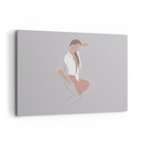 Canvastavla - Bild på duk - Charmens kontur - 120x80 cm
